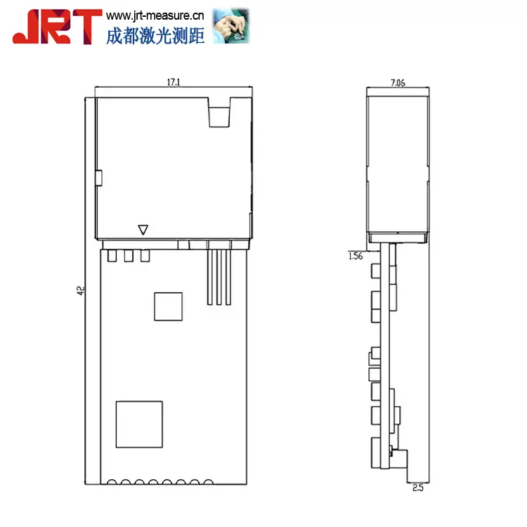 小型激光测距仪机械尺寸